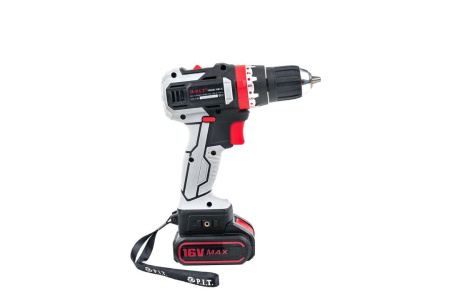 Дрель-шуруповерт ударная P.I.T. PID03002-16M2/BL бесщеточн., Li-ion 16V, 1500mAh