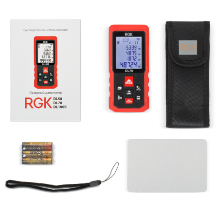 Лазерный дальномер 70м RGK DL70, 4610011873911