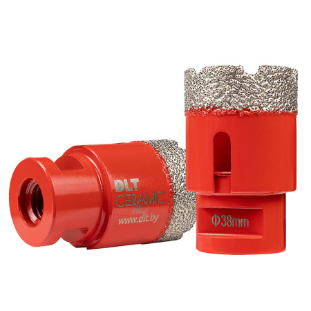 Коронка алмазная по керамограниту 38мм, DLT CERAMIC PRO, М14, 0496
