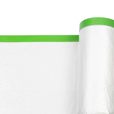 Укрывное полотно на малярной ленте Rollingdog DUCT-SHIELD 8мкм, 240см х 15м, арт.80505