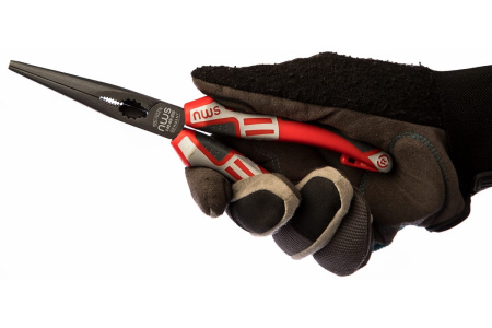 Длинногубцы прямые 205мм покрытие TitanFinish рукоятки SoftGripp 3K NWS 140-69-205