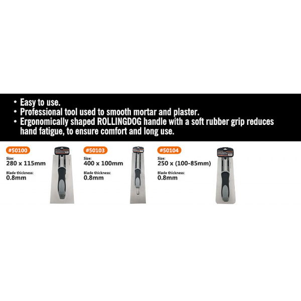 Гладилка Rollingdog 280х115мм, серия Professional, арт. 50100