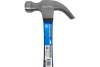 Молоток-гвоздодер 450г рукоятка фибергласовая обрезиненная VertexTools 10-25-450