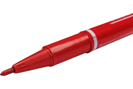 Строительный маркер VertexTools красный, двухсторонний 00010-02