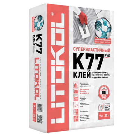 K77 SUPERFLEX Клей для плитки (С2 ТЕ S1) LITOKOL, 25 кг