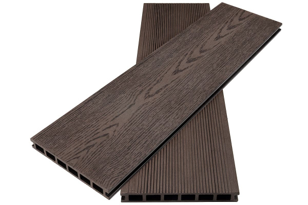 Доска террасная, CM-Decking, Grand, Wenge (венге), 4000х190х25мм