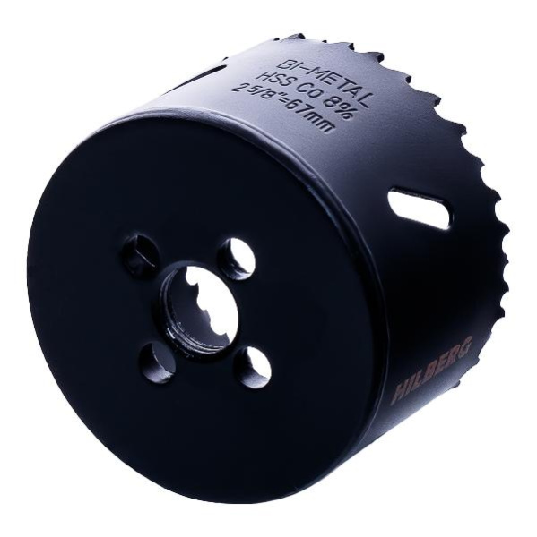 Коронка биметаллическая по металлу 67мм, крупный зуб, Hilberg Bi-Metal Cobalt 8% (М42), CML067