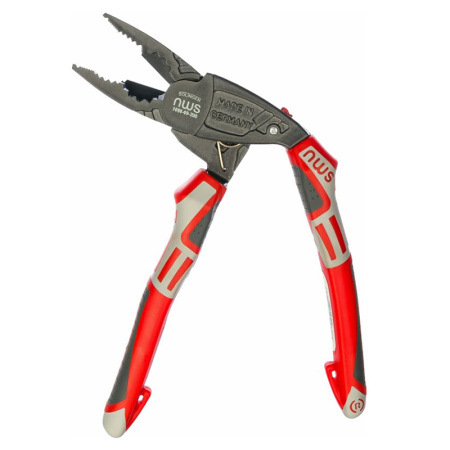 Плоскогубцы изогнутые 200мм покрытие TitanFinish рукоятки SoftGripp 3K NWS ErgoCombi 1096-69-200