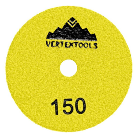 АГШК 100мм Черепашка, №150 для сухой шлифовки VertexTools 13-100-150