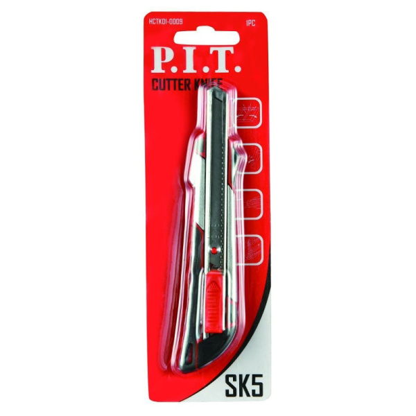 Нож сегментный 9мм P.I.T. 12 сегментов, HCTK01-0009