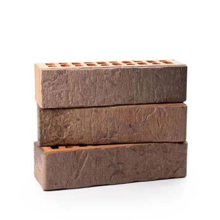 Облицовочный кирпич Тайга морион юг скала 0,7НФ 250х65х85 мм