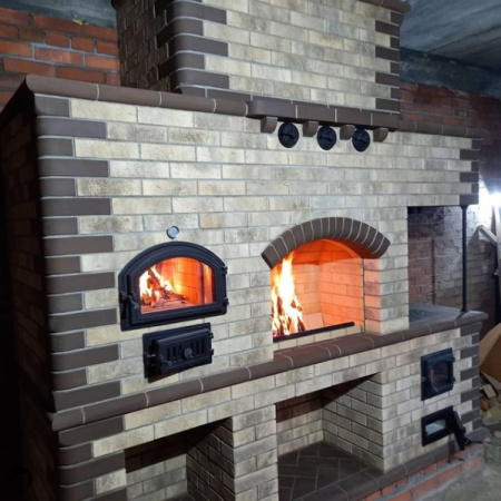 Печной кирпич Кёнигштайн Санторини акватинта 1НФ 250х65х120 мм