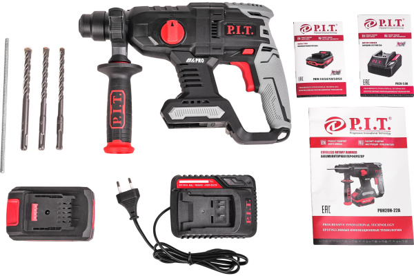 Перфоратор P.I.T. PBH20H-22A/1 бесщеточн., OnePower Li-ion 20V, 4Ah Перфоратор P.I.T. PBH20H-22A/1 бесщеточн., OnePower Li-ion 20V, 4Ah