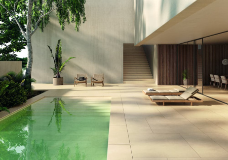 Рядовая ступень флорентинер Exagres Essenza Sabbia 330х330х13х40мм