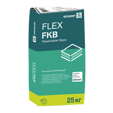 FLEX FKB strasser Плиточный клей базовый, C1 T, 25 кг, арт.72980