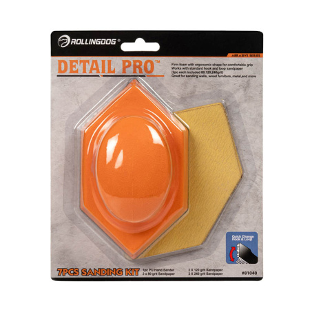 Набор для ручной шлифовки Rollingdog №2 (7 предметов), арт.81040