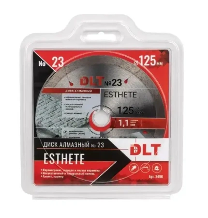 Диск алмазный DLT №23 (ESTHETE) 125х1,1мм, арт. 3496