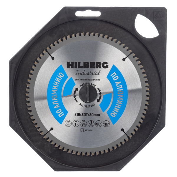 Диск пильный Hilberg Industrial Алюминий 216*30*80Т HA216