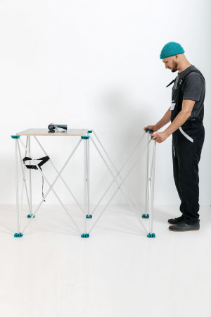 Подстолье складное ANT 120х120см со столешницами Lossew Q4 (комплект)