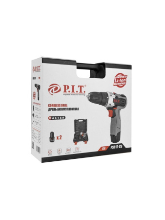 Дрель-шуруповерт P.I.T. PSR 12-C6 щеточный, Li-ion 12V, 1500mAh Дрель-шуруповерт P.I.T. PSR 12-C6 щеточный, Li-ion 12V, 1500mAh
