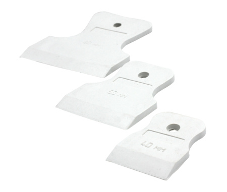 Набор шпателей резиновых 40-60-80 мм, белые арт. 02-04-300