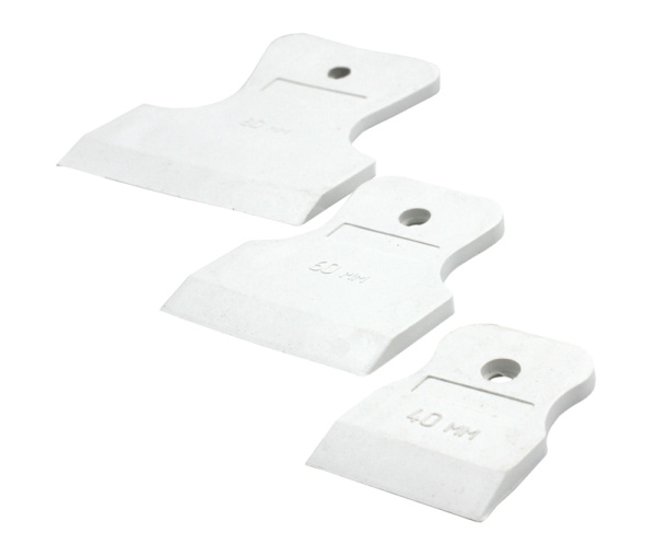 Набор шпателей резиновых 40-60-80 мм, белые арт. 02-04-300