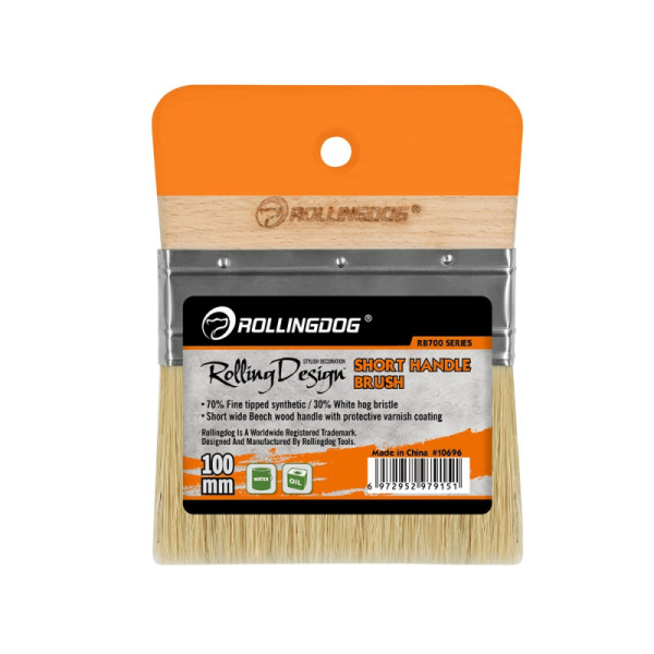 Кисть флорентийская Rollingdog Rolling Design 100 мм щетина синт.70% + натур. 30% арт. 10696