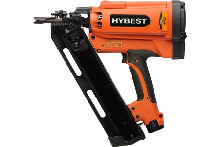 Газовый гвоздезабивной монтажный пистолет HYBEST HBGFN3490B (1акк., без кейса)