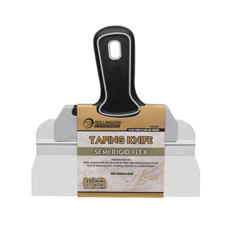 Шпатель фасадный 200мм Rollingdog  из нерж. стали рукоятка обрезиненная 50505