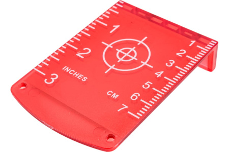 Магнитная мишень RGK для лазерного нивелира (красная)