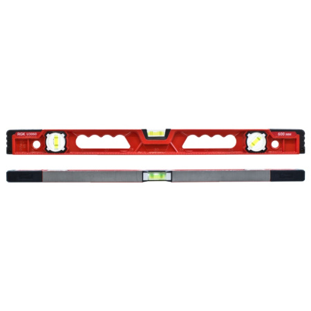 Уровень пузырьковый с ударными вкладками 600мм, 3 глазка, U3060 RGK, 4610011873768