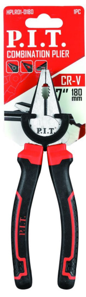 Плоскогубцы комбинированные P.I.T. 180мм HPLR01-0180