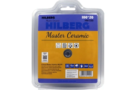 Диск алмазный для скругления края плитки 100х20 Hilberg Master Сeramic HM530