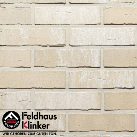Клинкерный кирпич Feldhaus Klinker K741 crema bora RF75 240х65х75 мм