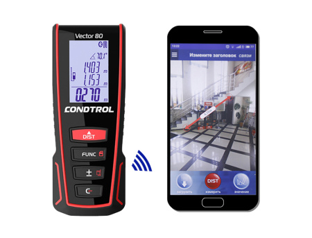 Лазерный дальномер 100м CONDTROL Vector 80, 1-4-099