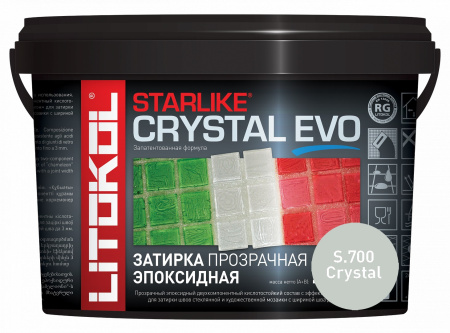 STARLIKE CRYSTAL EVO, CRYSTAL S.700 Эпоксидная затирка LITOKOL 2,5кг