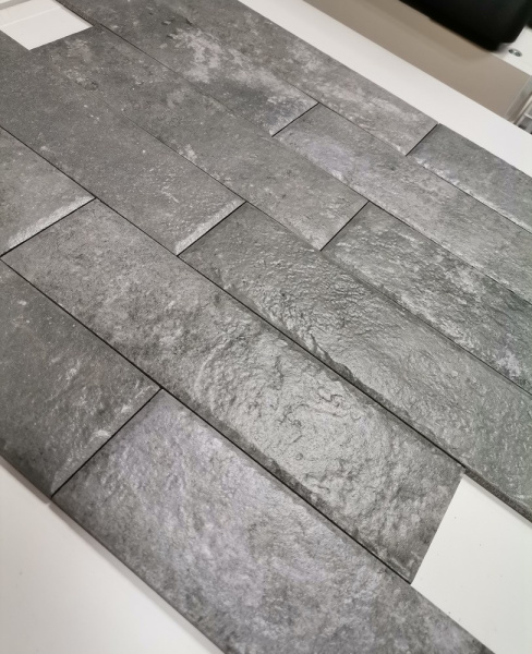 Плитка под кирпич Octane Grafit NEW, Ceramika Paradyz 66х245х7 мм