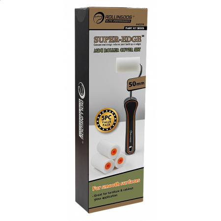 Набор мини-роликов с бюгелем Rollingdog SUPER-EDGE 50мм, поролон (6шт) арт.60298