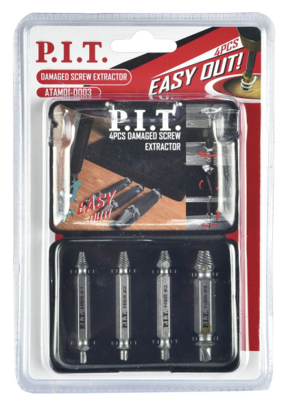 Набор экстракторов для шурупов P.I.T. 4 шт(ATAM01-0003) Набор экстракторов для шурупов P.I.T. 4 шт(ATAM01-0003)
