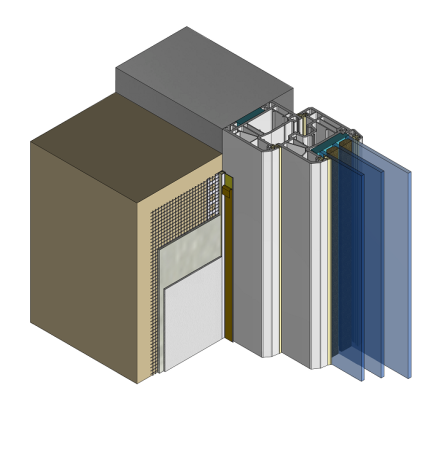 Оконный примыкающий профиль со стеклосеткой (Sievert) 2,4м*9мм