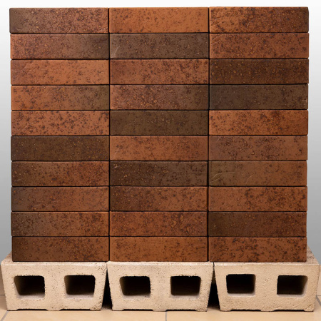 Облицовочный кирпич Тайга морион на заре мрамор 1НФ 250х65х120 мм