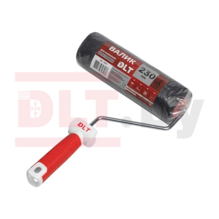 Валик для нанесения шпатлевки с бюгелем DLT 230 мм, ворс 16 мм, нейлон, конус, арт. 3401