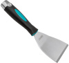 Шпатель-скребок 100мм BIHUI  из нержавеющей стали, мягкая ручка FLEX TRSC4
