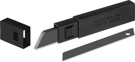 Лезвия для ножа 18 мм OLFA EXCEL BLACK особо острые уп.10шт. арт. OL-LBB-10B