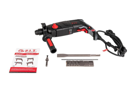 Перфоратор P.I.T. PBH24-C, щеточный/220В, SDS-plus, 850 Вт