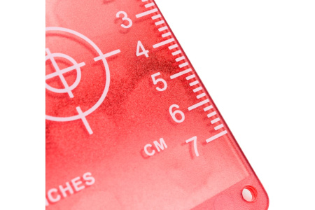 Магнитная мишень RGK для лазерного нивелира (красная)