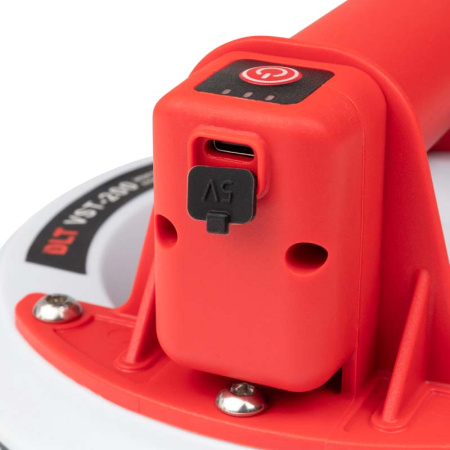 Электрическая присоска DLT VST-200 с АВТО подкачкой, для гладкой и рельефной поверхности, Ø8 дюймов, арт.1716