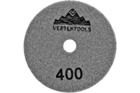 АГШК 100мм Черепашка, №400 для сухой шлифовки VertexTools 13-100-400