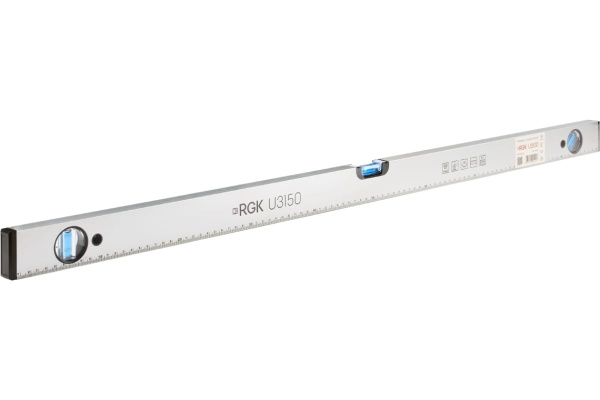 Уровень пузырьковый 1500мм, 3 глазка, U3150 RGK, 752114