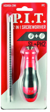 Комбинированная отвертка P.I.T. 207 мм HSDR04-2IN1